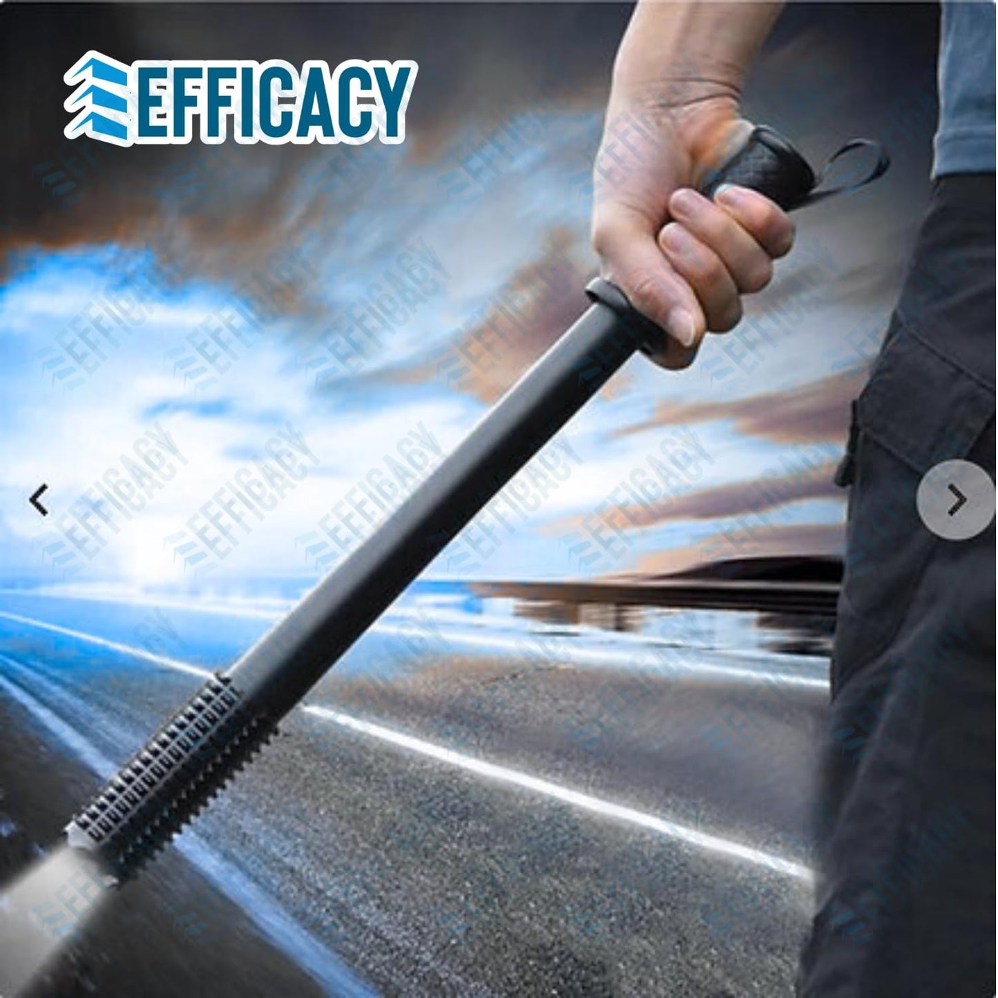Rechargeable Electric Stun Baton with LED Flashlight | Heavy-Duty Self Defense Stick for Men & Women
