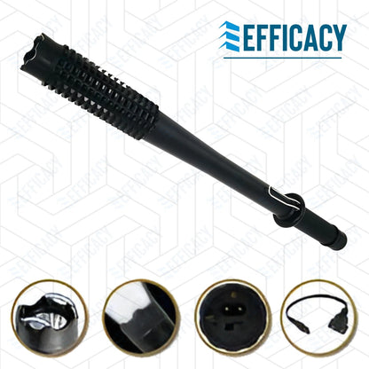 Rechargeable Electric Stun Baton with LED Flashlight | Heavy-Duty Self Defense Stick for Men & Women