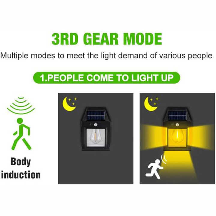 Solar Interaction Wall Lamp - 3 Pcs