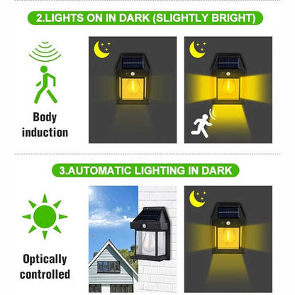 Solar Interaction Wall Lamp - 3 Pcs